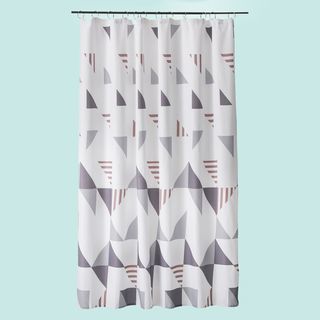 Modrn Scandinavian Triangle Shower Curtain